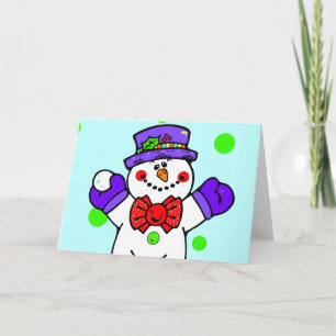Cute Snowman Greeting Cards