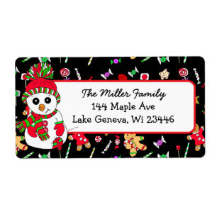 Cute Snowman Holiday Seasonal Festive