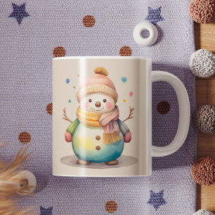 Cute Snowman Let It Snow Coffee Mug