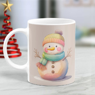 Cute Snowman Let It Snow Coffee Mug