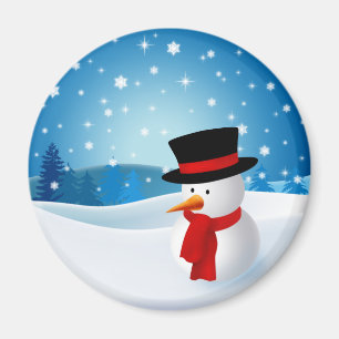 Cute Snowman Magnet