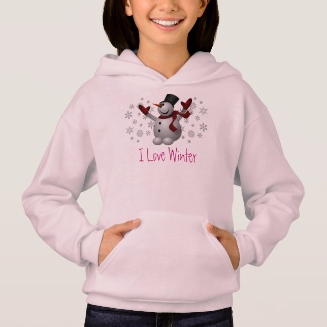 Cute Snowman Polar Snow Snowflake Winter (Front)