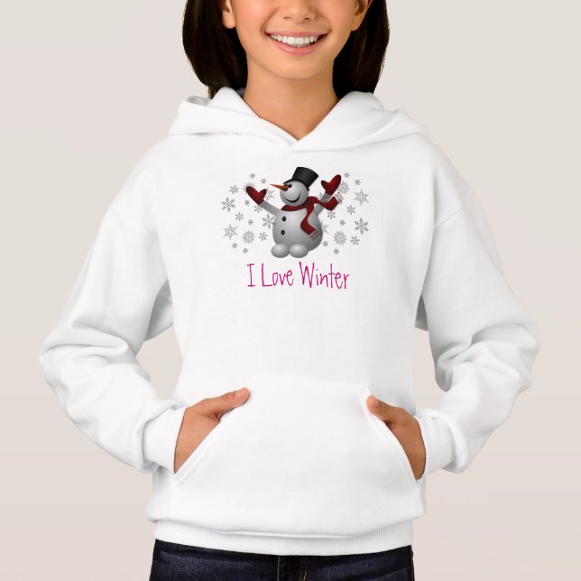 Cute Snowman Polar Snow Snowflake Winter (Front)