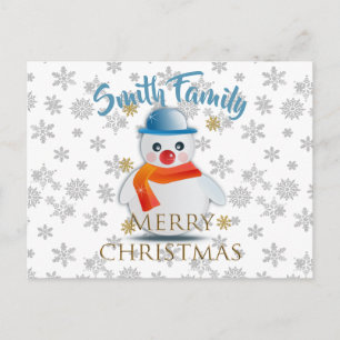 Cute Snowman Postcard