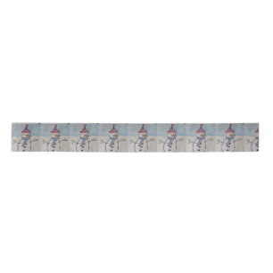 Cute Snowman Satin Ribbon