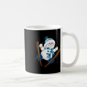 Cute Snowman Snowboarding Snowboarder Christmas Gi Coffee Mug