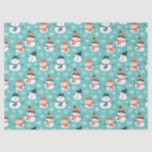 Cute Snowman Snowflake Seamless Pattern Christmas Tissue Paper<br><div class="desc">Cute Snowman Snowflake Seamless Pattern Christmas Tissue Paper.
Seamless winter Christmas pattern with cute snowmen and snowflakes.</div>