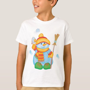 Cute Snowman T-Shirt Holiday Wear