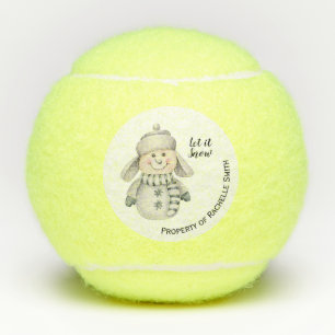 Cute Snowman Tennis Balls