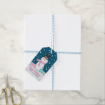 Cute Snowman Winter Christmas Gift Tags<br><div class="desc">Cute navy blue,  pink and white snowman gift tags. Personalise them for your Christmas gifts. A fun finishing touch to your Christmas presents.</div>