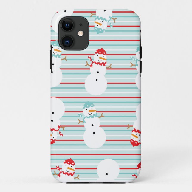 Cute Snowman Winter Design iPhone 5 Case (Back)