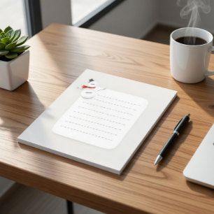 Cute Snowman Winter Notepad