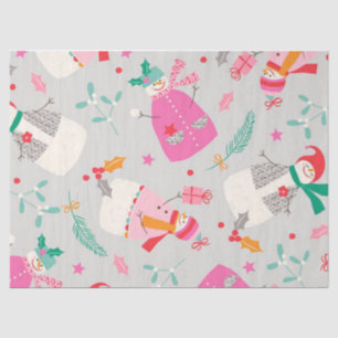 Cute Snowmen Tissue Paper