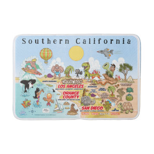 Cute SoCal Bath Mat