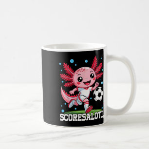 Cute Soccer Axolotl Funny Scoresalotl Xolotl Coffee Mug
