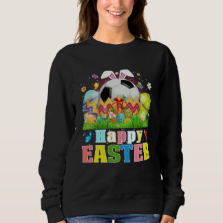Cute Soccer Ball Hatched From Egg Easter Day Men B Sweatshirt
