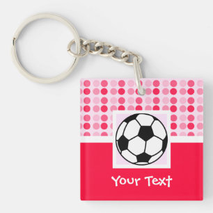 Cute Soccer Ball Key Ring