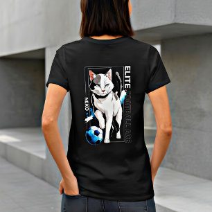 Cute Soccer Cat   Football Gift for Cat Lovers T-Shirt
