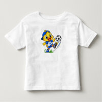 Cute Soccer Chick Football Sports Cartoon Toddler