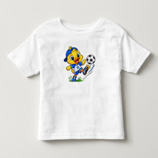 Cute Soccer Chick Football Sports Cartoon Toddler T-Shirt