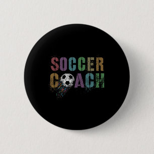 Cute Soccer Coach Scoring Club Coach Cleats Game 6 Cm Round Badge
