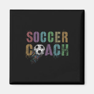 Cute Soccer Coach Scoring Club Coach Cleats Game Magnet