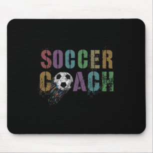 Cute Soccer Coach Scoring Club Coach Cleats Game Mouse Pad