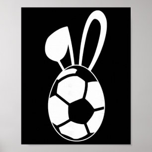 Cute Soccer Egg Shirt - Soccer Easter Egg Gift Poster