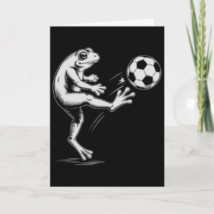 Cute Soccer Frog Play Game Goal Kids Mum Card