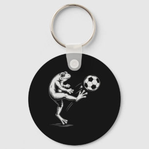 Cute Soccer Frog Play Game Goal Kids Mum Key Ring