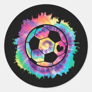 Cute Soccer Girl Player Soccer Lover Women Girls K Classic Round Sticker