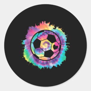 Cute Soccer Girl Player Soccer Lover Women Girls K Classic Round Sticker