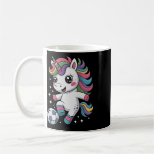 Cute Soccer Just Girl Who Loves Unicorn Score Club Coffee Mug