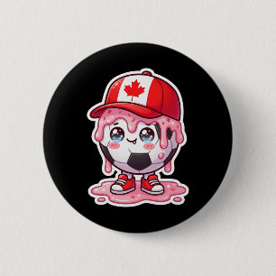 Cute Soccer Ll Melting Ice Cream Drip Wear Canada 6 Cm Round Badge