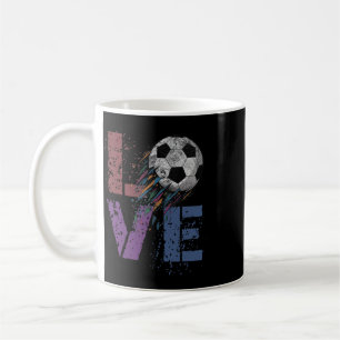 Cute Soccer Love Valentine Game Day Mama Goal Kids Coffee Mug