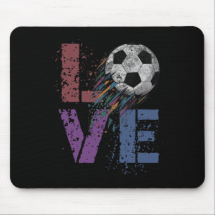 Cute Soccer Love Valentine Game Day Mama Goal Kids Mouse Pad