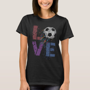 Cute Soccer Love Valentine Game Day Mama Goal Kids T-Shirt