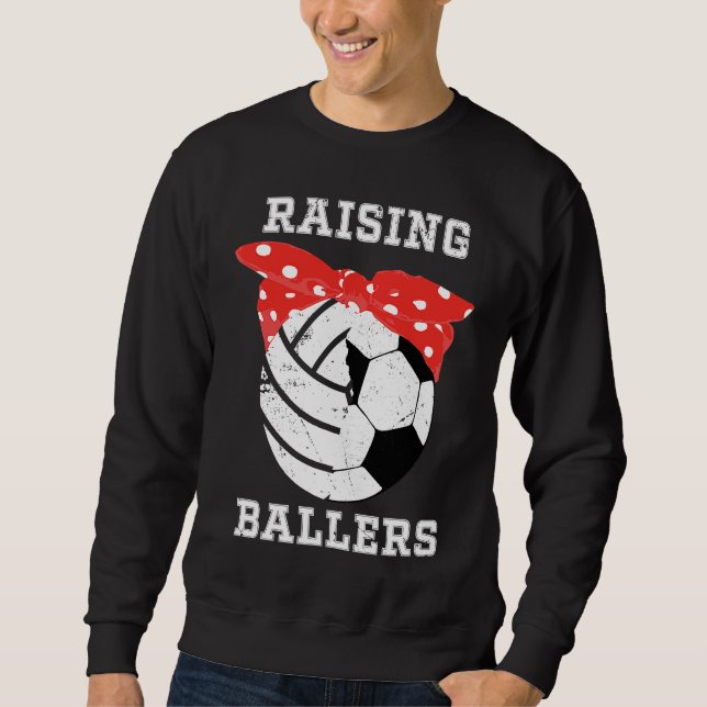 Cute Soccer Mum  Women   Wife Her Volleyball Sweatshirt (Front)