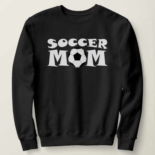 Cute Soccer Mum Women's Graphic Sports Sweatshirt (Design Front)