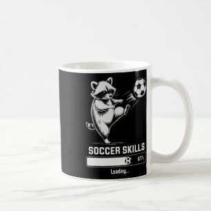 Cute Soccer Racoon Skills Loading Score Coach Wom Coffee Mug