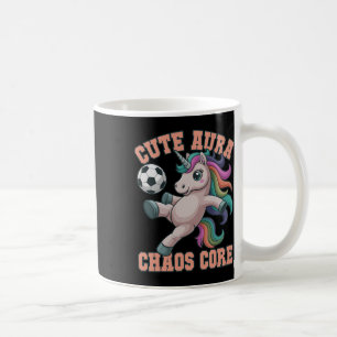 Cute Soccer Unicorn Cute Aura Chaos Core 67 Scorin Coffee Mug