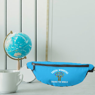 Cute Social Work Inspirational Quote Bum Bags