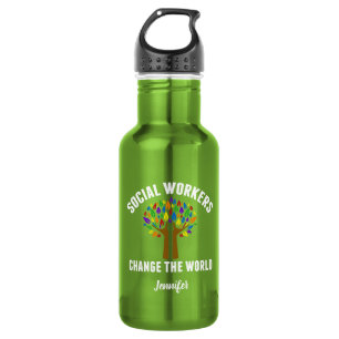Cute Social Work Quote 532 Ml Water Bottle