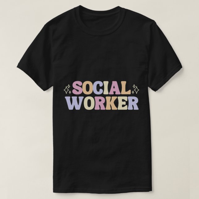 Cute Social Worker T-Shirt (Design Front)