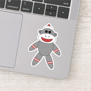 Cute Sock Monkey Stuffed Toy