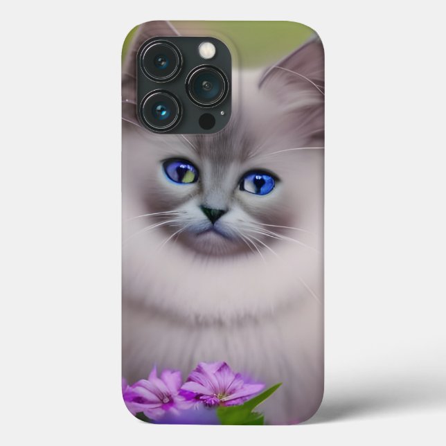 Cute Soft Blue Eyed Himalayan Kitten   Case-Mate iPhone Case (Back)