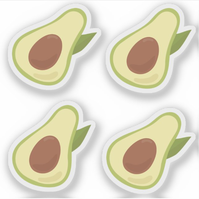 Cute Soft Pastel Green Minimalist Avocado Pattern (Front)