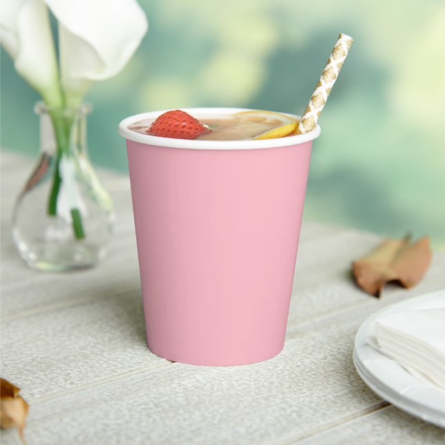 Cute Soft Pink Paper Cups (Insitu)