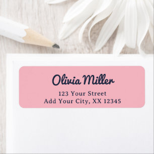 Cute Soft Pink - Trendy Address Label Return Address Label