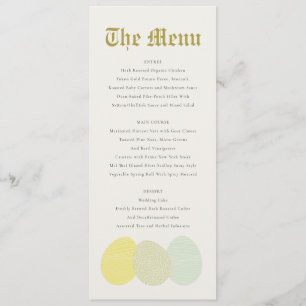 CUTE SOFT SUBTLE PASTEL EASTER EGGS MENU